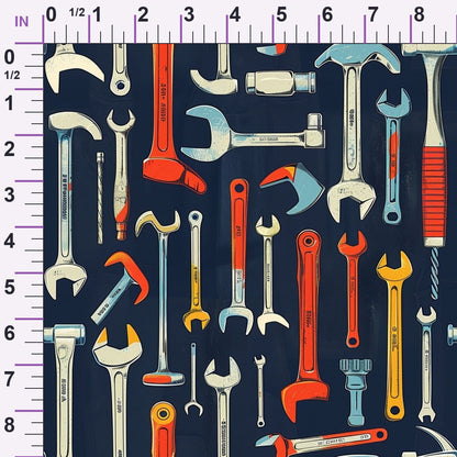 Wrench Works Pattern 3 Minky Fabric