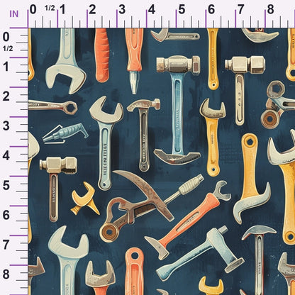 Wrench Works Pattern 4 Minky Fabric