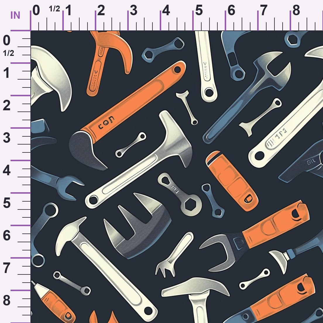 Wrench Works Pattern 5 Minky Fabric