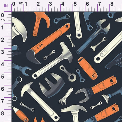 Wrench Works Pattern 5 Minky Fabric