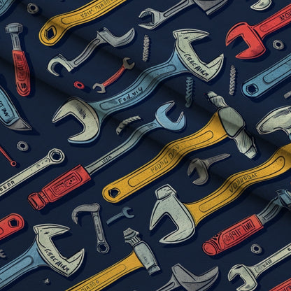 Wrench Works Pattern 8 Minky Fabric