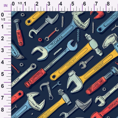 Wrench Works Pattern 8 Minky Fabric