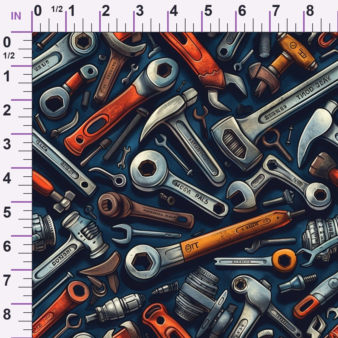 Wrench Works Pattern 9 Minky Fabric