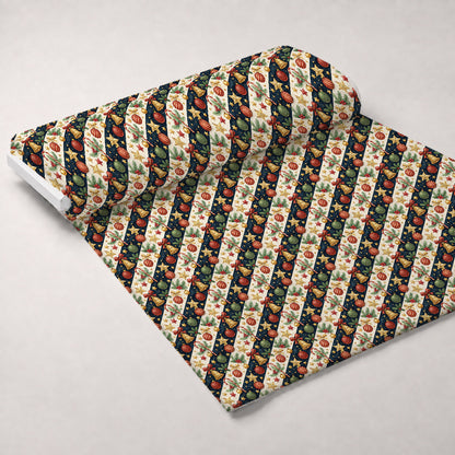 Yuletide Baubles Pattern 2 Minky Fabric