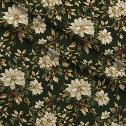 Yuletide Blooms Pattern 12 Minky Fabric