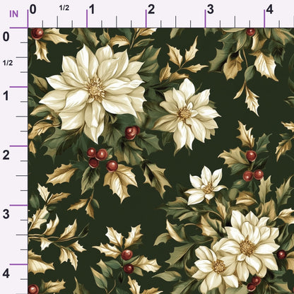 Yuletide Blooms Pattern 12 Minky Fabric