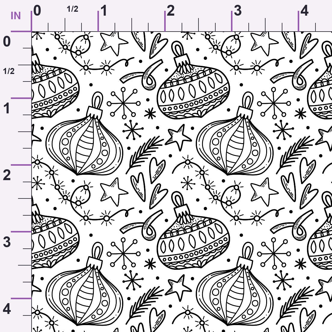 Yuletide Doodles Pattern 1 Minky Fabric