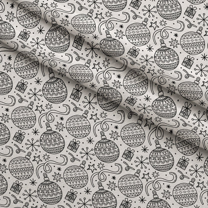 Yuletide Doodles Pattern 2 Minky Fabric