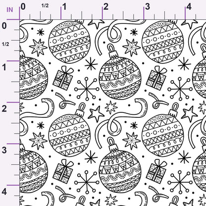 Yuletide Doodles Pattern 2 Minky Fabric