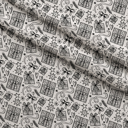 Yuletide Doodles Pattern 3 Minky Fabric