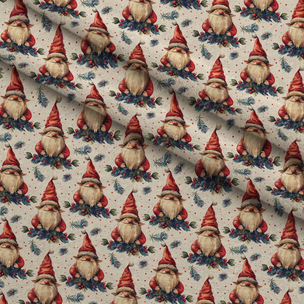 Yuletide Elves Pattern 1 Minky Fabric