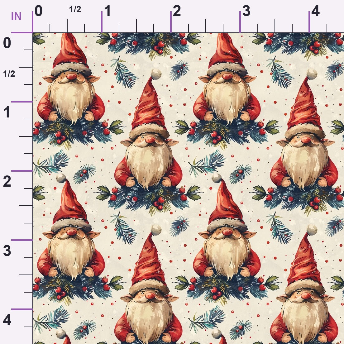 Yuletide Elves Pattern 1 Minky Fabric