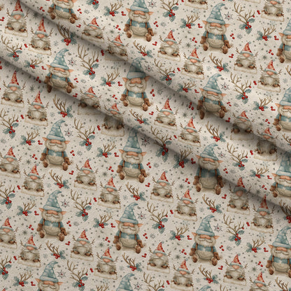 Yuletide Elves Pattern 12 Minky Fabric