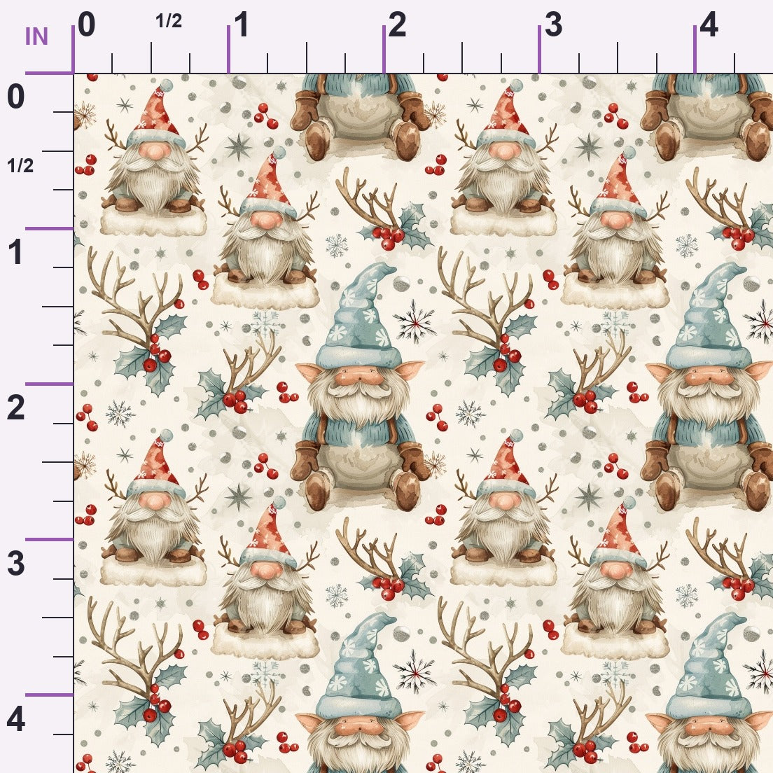 Yuletide Elves Pattern 12 Minky Fabric