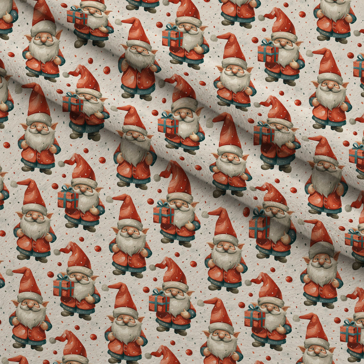 Yuletide Elves Pattern 2 Minky Fabric
