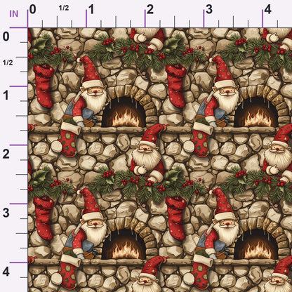 Yuletide Elves Pattern 3 Minky Fabric