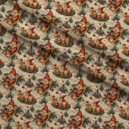 Yuletide Elves Pattern 4 Minky Fabric