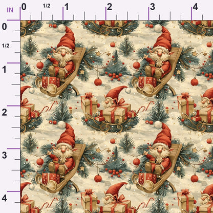 Yuletide Elves Pattern 4 Minky Fabric