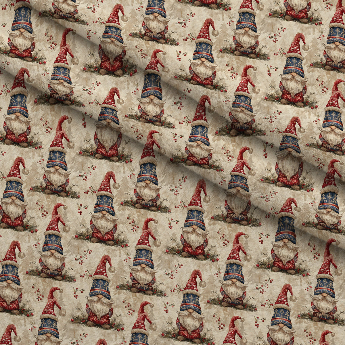 Yuletide Elves Pattern 5 Minky Fabric