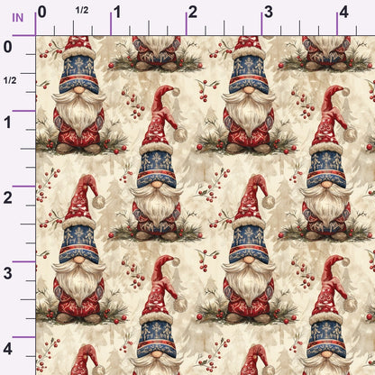 Yuletide Elves Pattern 5 Minky Fabric