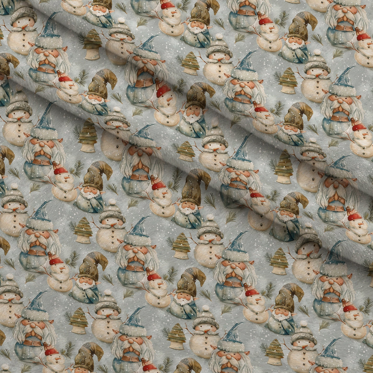 Yuletide Elves Pattern 7 Minky Fabric