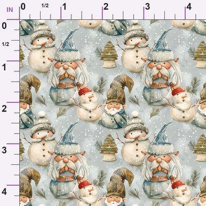 Yuletide Elves Pattern 7 Minky Fabric