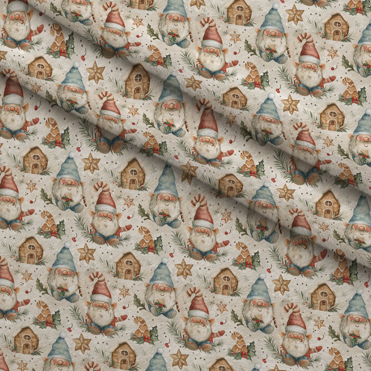 Yuletide Elves Pattern 8 Minky Fabric