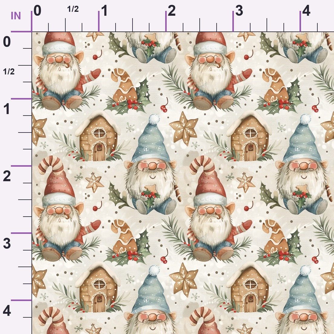 Yuletide Elves Pattern 8 Minky Fabric