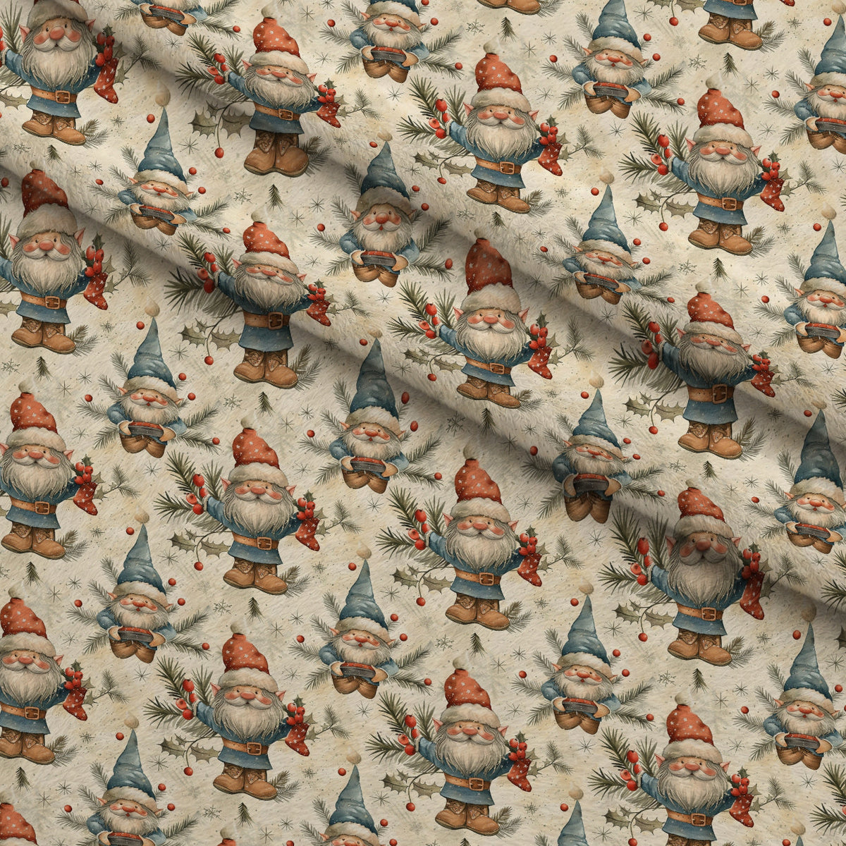Yuletide Elves Pattern 9 Minky Fabric