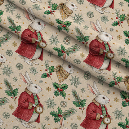 Yuletide Hare Pattern 36 Minky Fabric