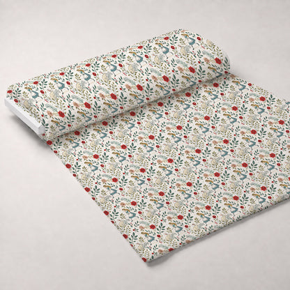 Yuletide Hare Pattern 38 Minky Fabric