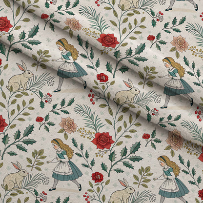 Yuletide Hare Pattern 38 Minky Fabric