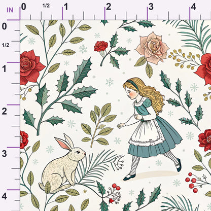 Yuletide Hare Pattern 38 Minky Fabric