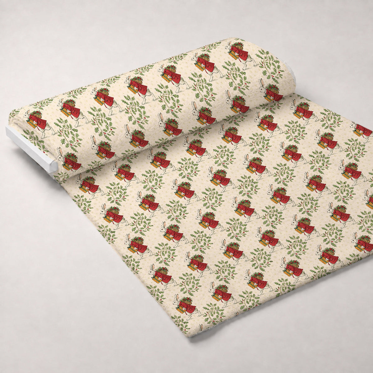 Yuletide Hare Pattern 41 Minky Fabric