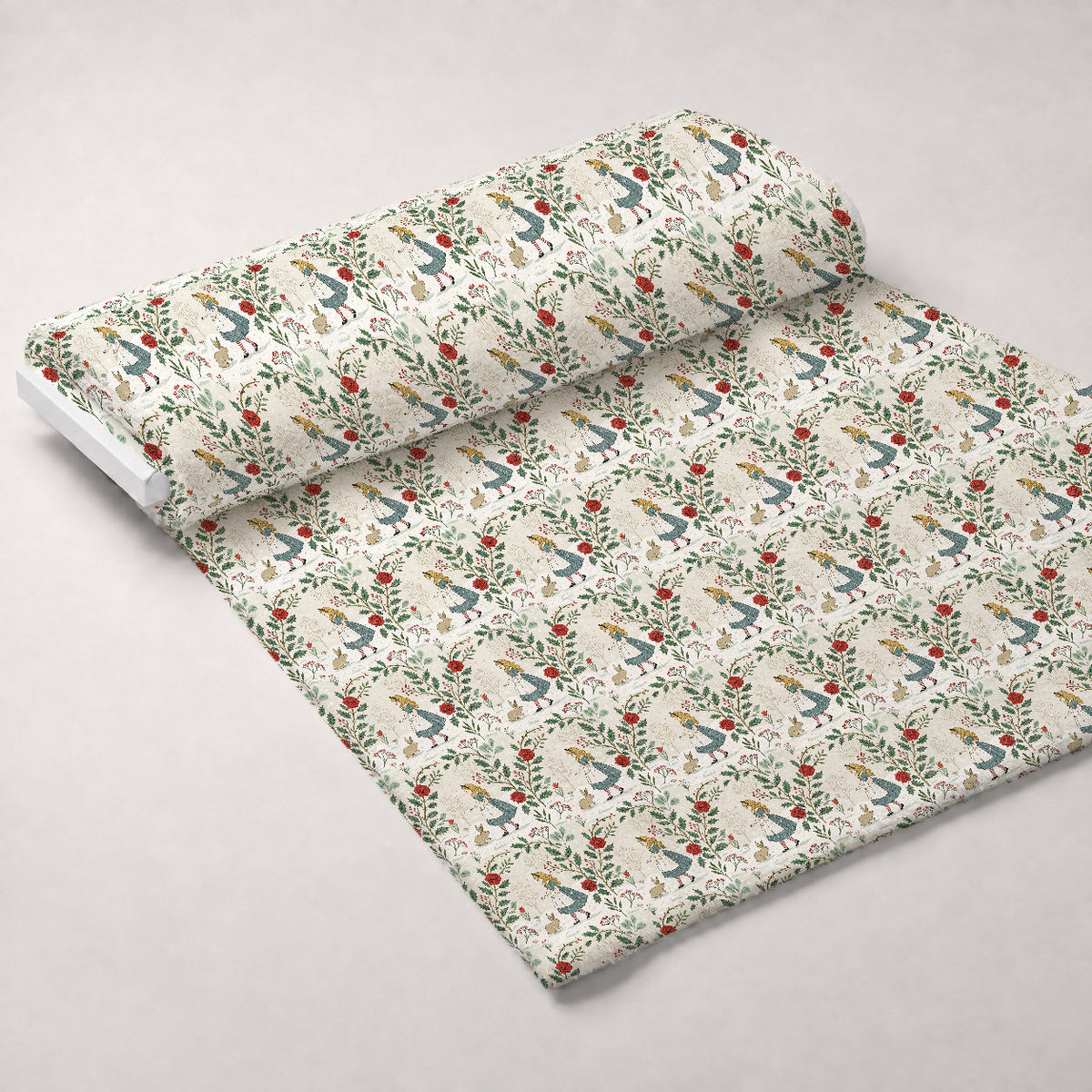 Yuletide Hare Pattern 46 Minky Fabric