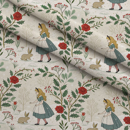 Yuletide Hare Pattern 46 Minky Fabric
