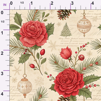 Yuletide Hare Pattern 47 Minky Fabric