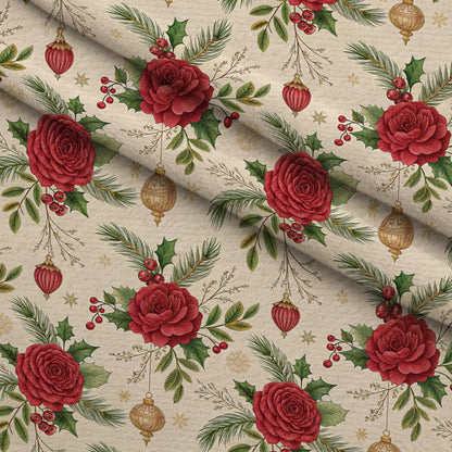 Yuletide Hare Pattern 51 Minky Fabric