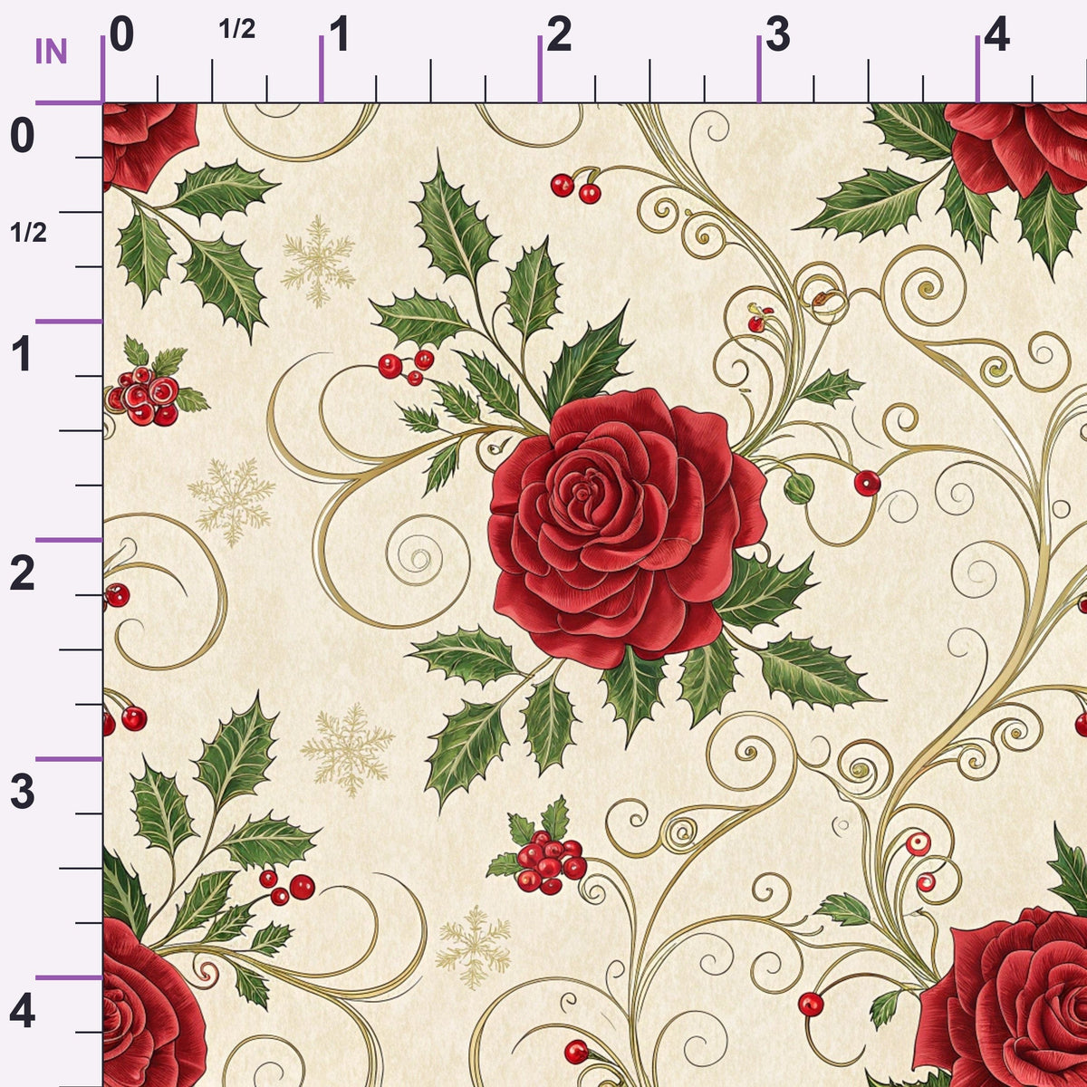 Yuletide Hare Pattern 57 Minky Fabric