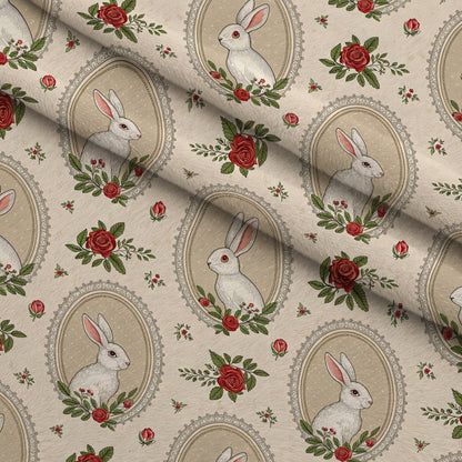 Yuletide Hare Pattern 59 Minky Fabric