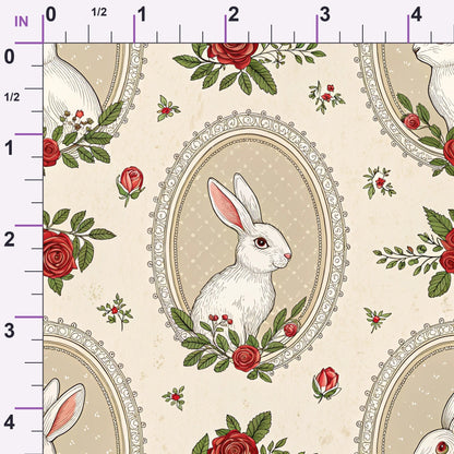 Yuletide Hare Pattern 59 Minky Fabric