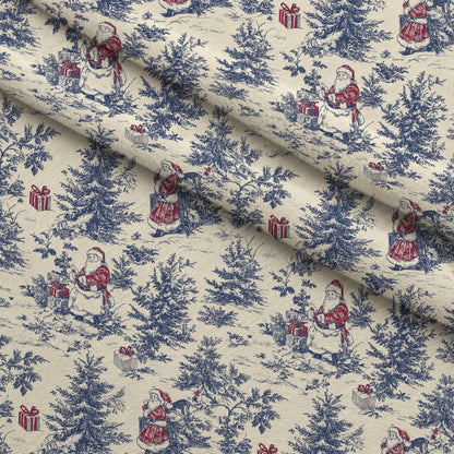 Yuletide Toile Pattern 1 Minky Fabric