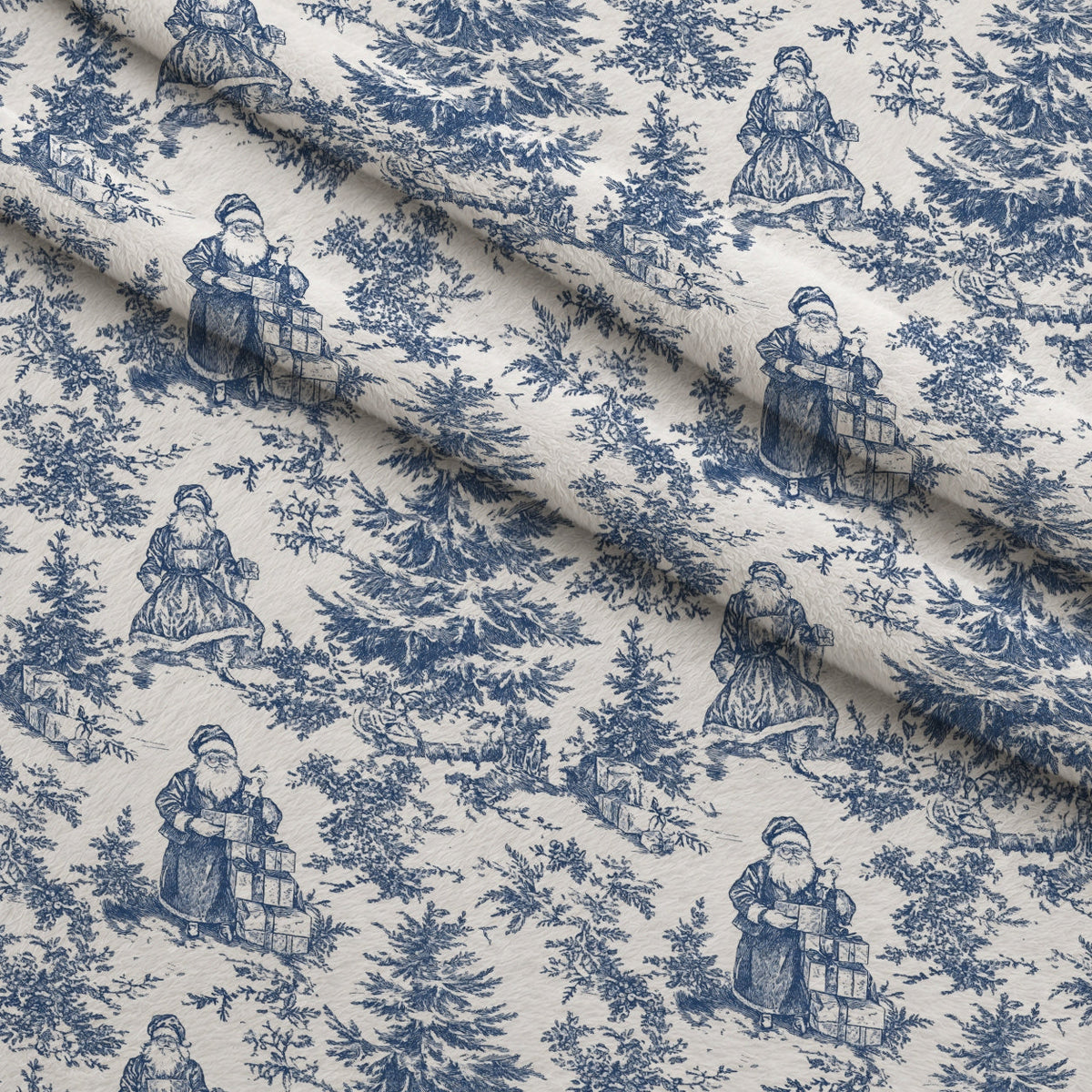 Yuletide Toile Pattern 3 Minky Fabric