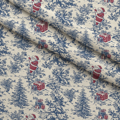 Yuletide Toile Pattern 4 Minky Fabric