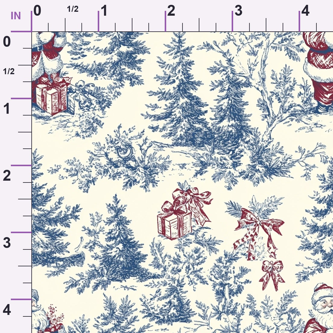 Yuletide Toile Pattern 5 Minky Fabric