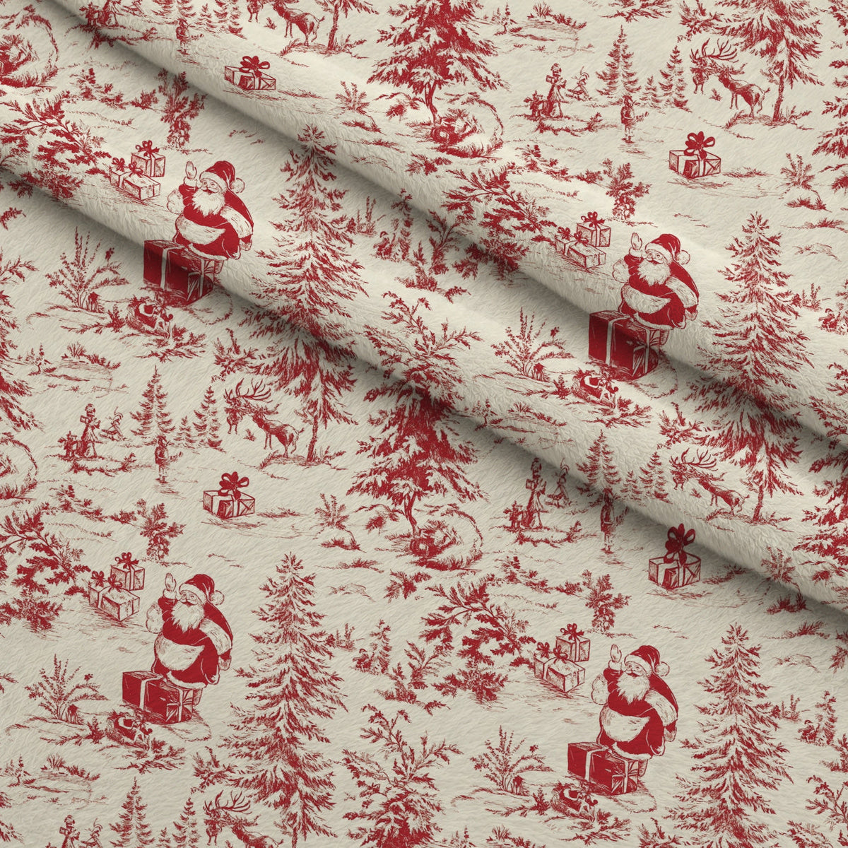 Yuletide Toile Pattern 6 Minky Fabric