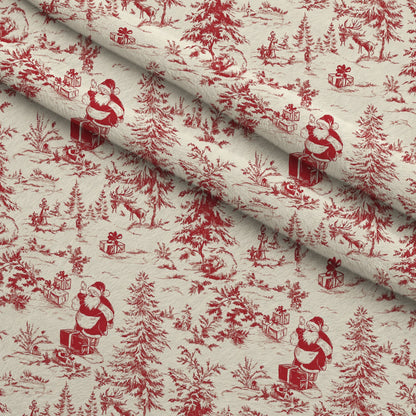 Yuletide Toile Pattern 6 Minky Fabric