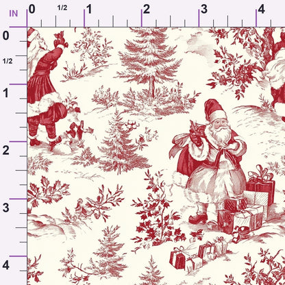 Yuletide Toile Pattern 7 Minky Fabric