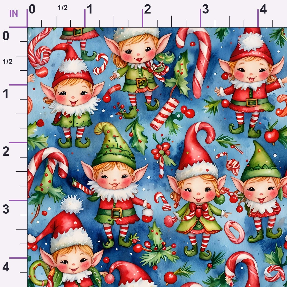 Yuletide Whimsy Pattern 7 Minky Fabric
