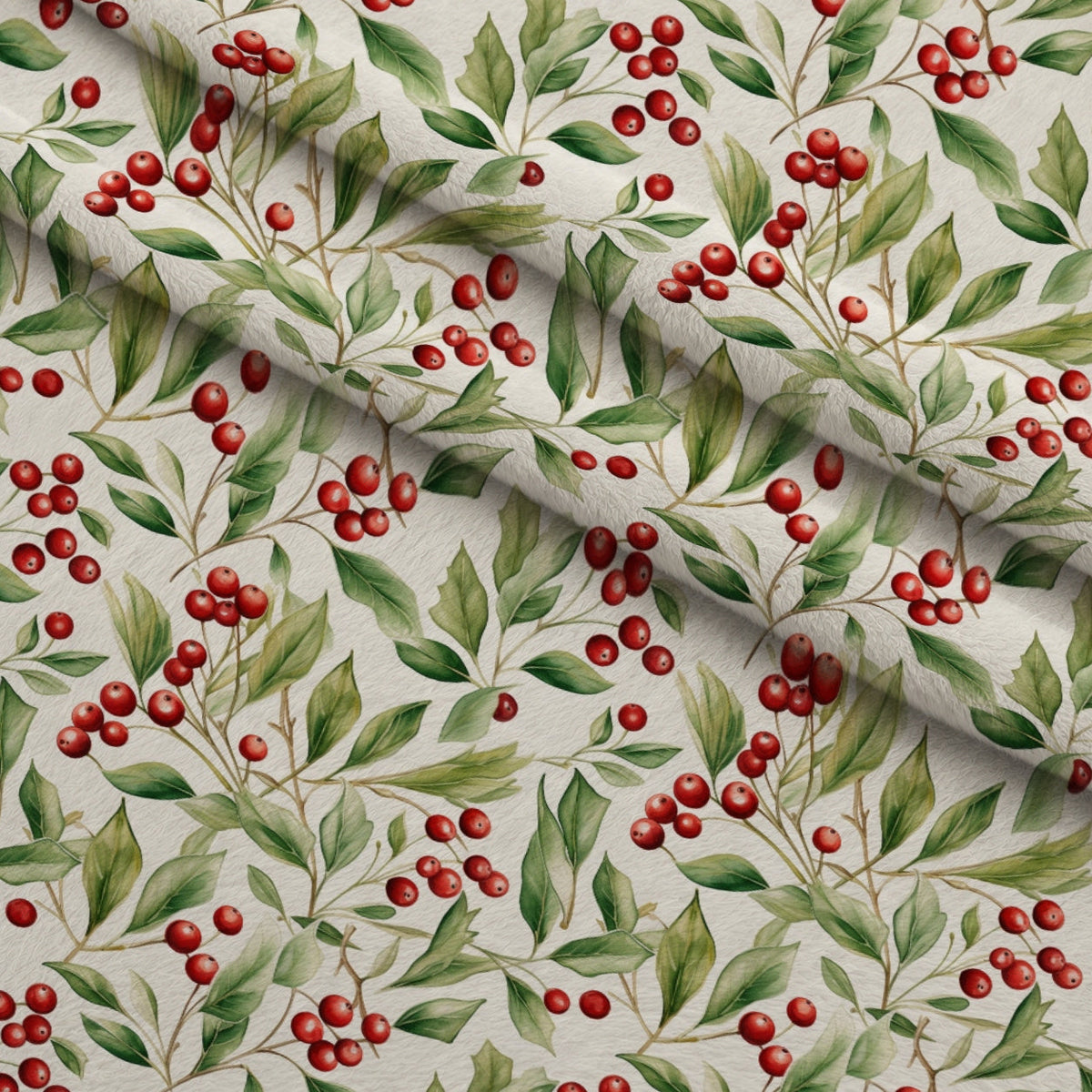 Yuletide Woodland Pattern 1 Minky Fabric